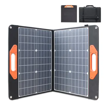 Водоустойчив Къмпинг Открит Банка На Слънчевата Енергия 100 W Монокристален Батерия 18 В Зарядното Устройство Преносими Слънчеви Панели, Сгъваема