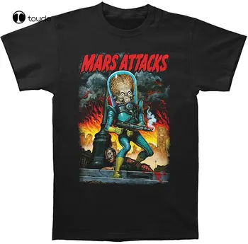 Тениска за бягане Mars Attacks City Destruction за възрастни
