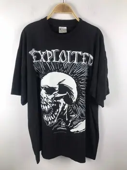 The Exploited/ Черен памучен тениска с къс ръкав Унисекс S-5XL За мъже и жени VN0752