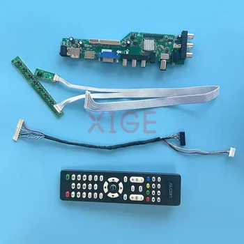 Такса LCD контролер Подходящи за LP121WX3-TLC1 LTN121AT07 30-Пинов LVDS 1280*800 AV + USB + DHMI + VGA Комплект само с 12.1 