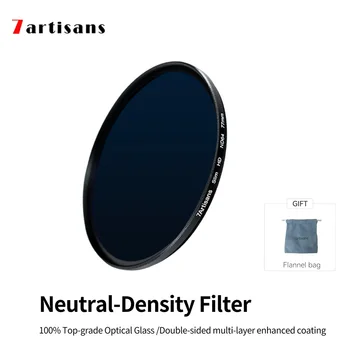 7artisans 7 artisans ND Filter ND8 ND64 ND1000 (3-10 спирки) С 28-слойным покритие, филтър за обектив на камерата неутрална плътност 46 ~ 82 мм