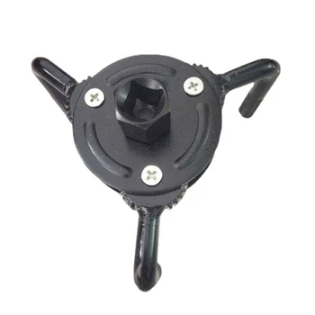 Универсален инструмент за гаечен ключ за маслен филтър 69-130 мм За ремонт на автомобили, Регулируема 3-ходова инструмент за облекчаване на маслен филтър за лек автомобил-камион-совалка