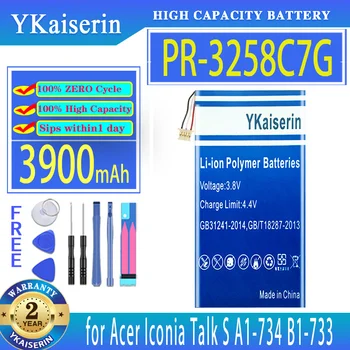 YKaiserin Батерия PR-3258C7G PR3258C7G 3900 mah за таблет Acer Iconia Talk S A1-734 B1-733 3-жични Bateria