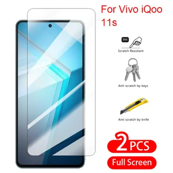 За Vivo iQOO 11s iQOO 11 Протектор на Екрана от закалено Стъкло Clear HD Дрън 9D Glass Защитник на Предното Стъкло За Vivo IQoo11 IQoo11s